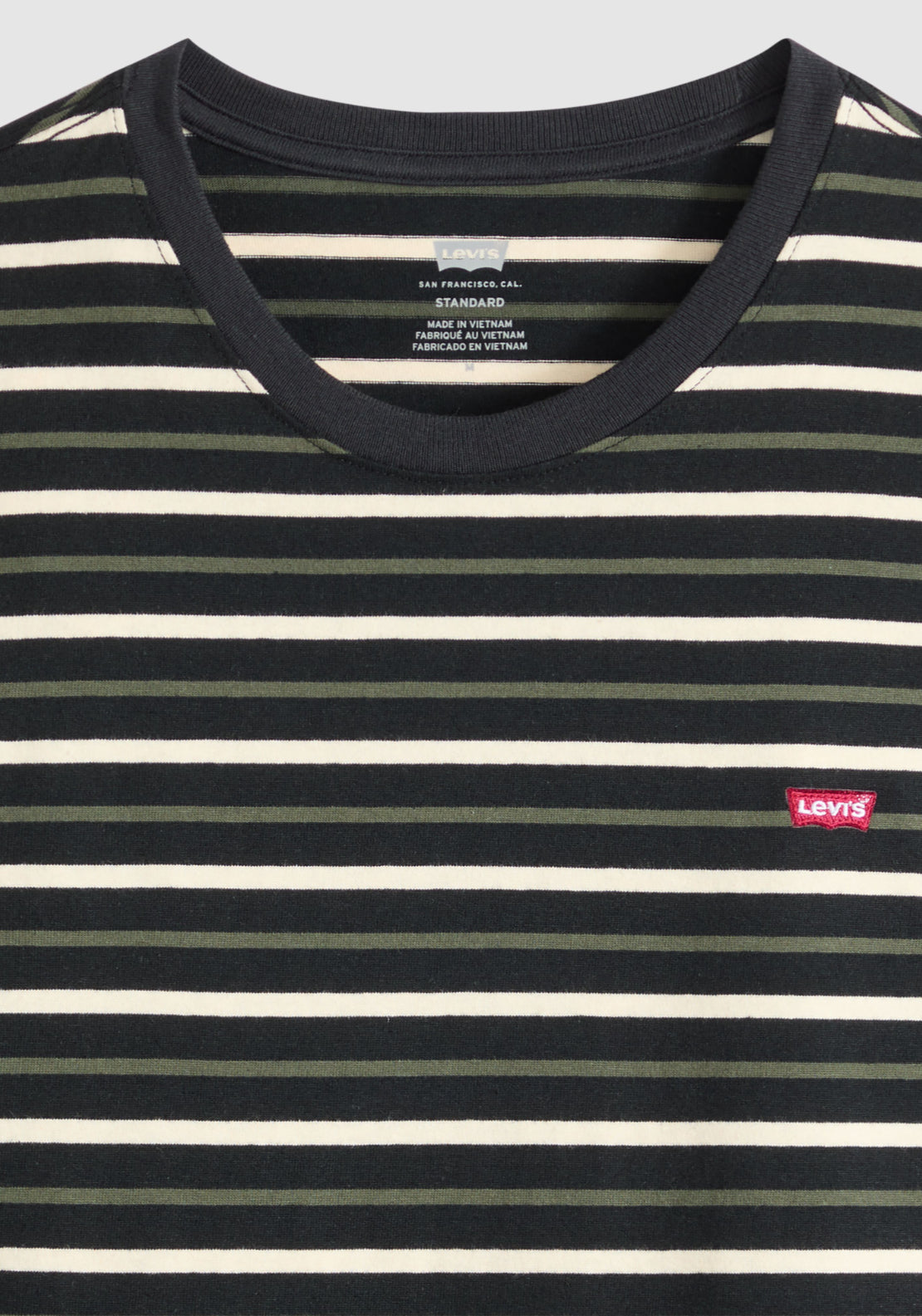 Levis 100% Cotton Original Housemark Tee - Black 5 Shaws Department Stores