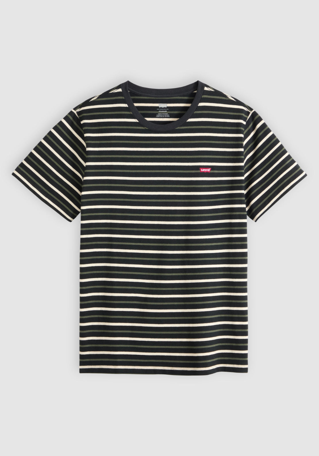 Levis 100% Cotton Original Housemark Tee - Black 6 Shaws Department Stores