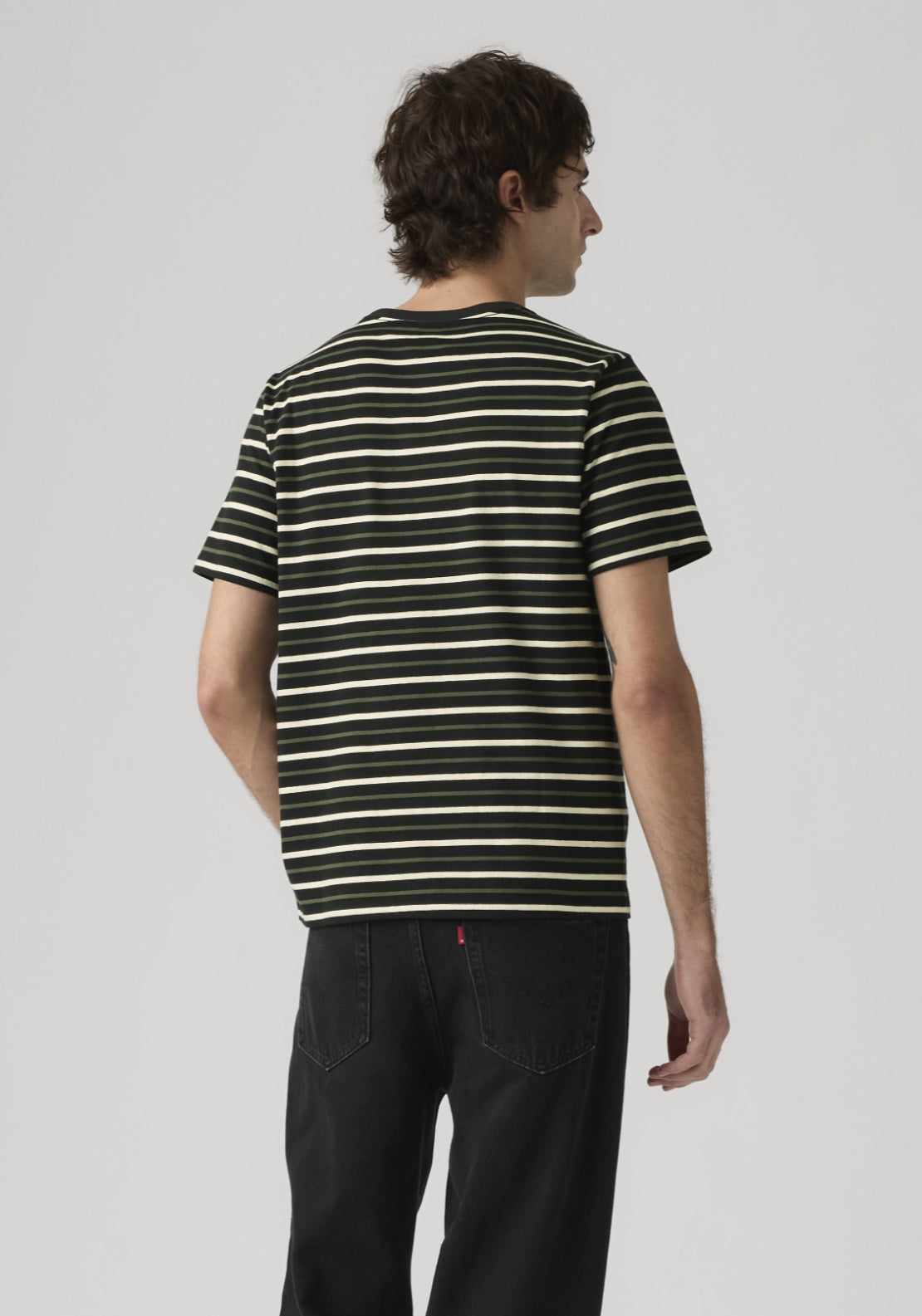 Levis 100% Cotton Original Housemark Tee - Black 2 Shaws Department Stores