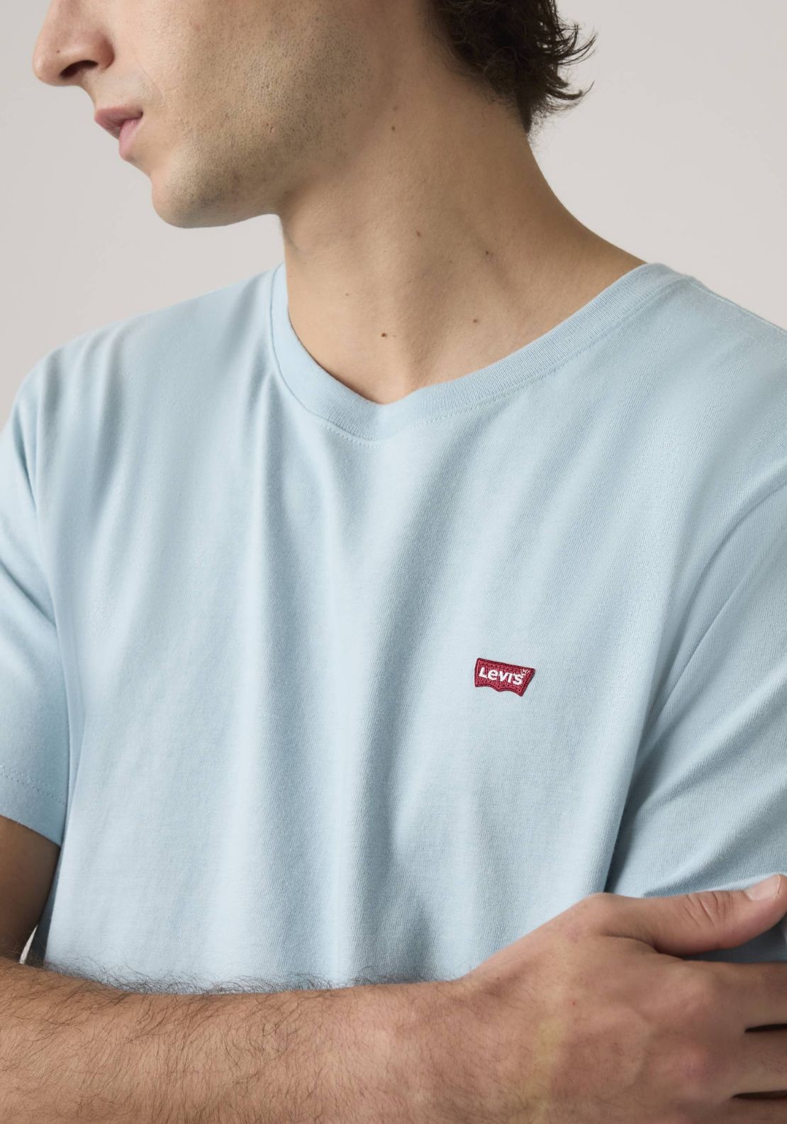 Levis Original Housemark Tee - Blue 3 Shaws Department Stores