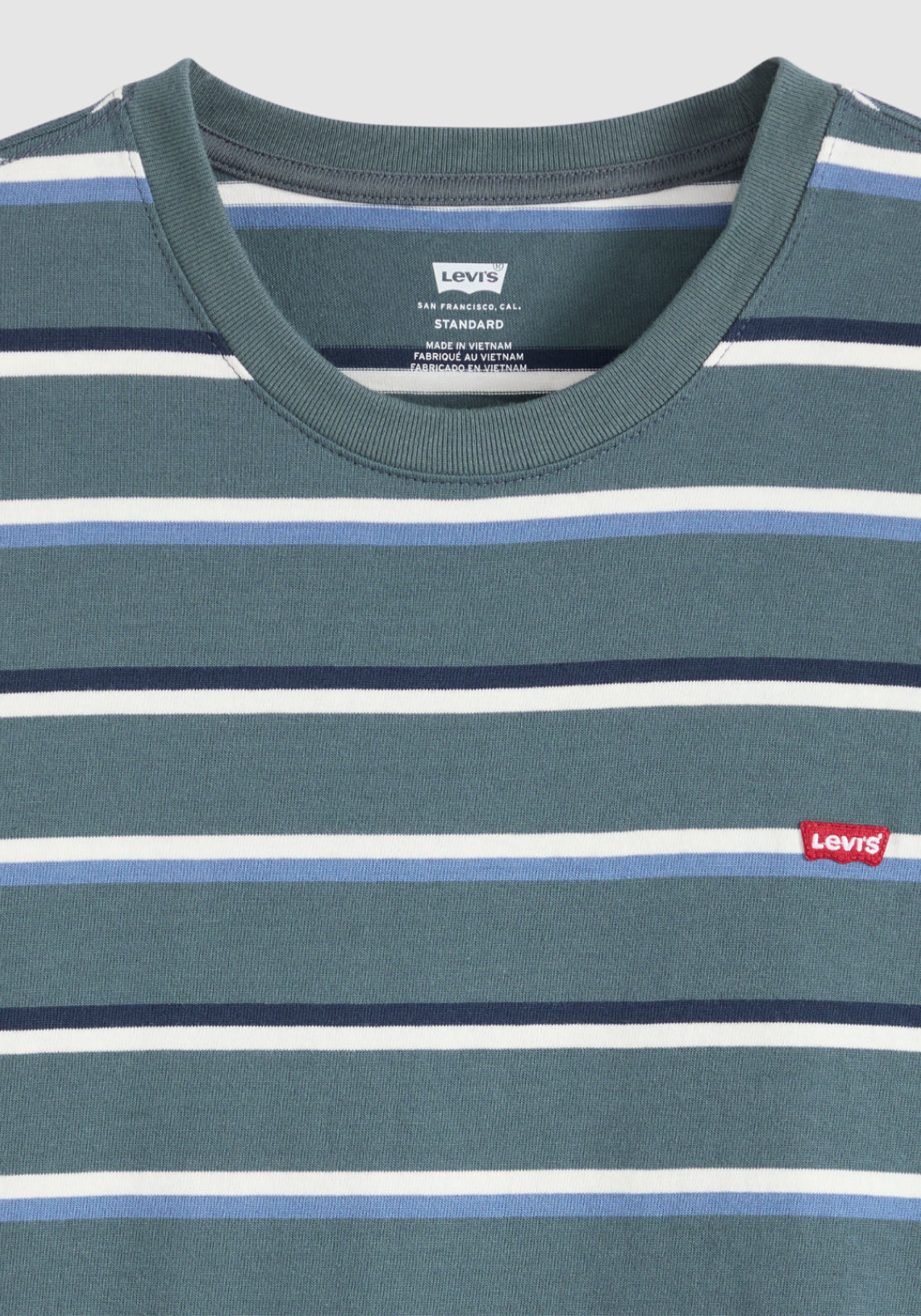 Levis Original Stripe Tee - Blue 4 Shaws Department Stores
