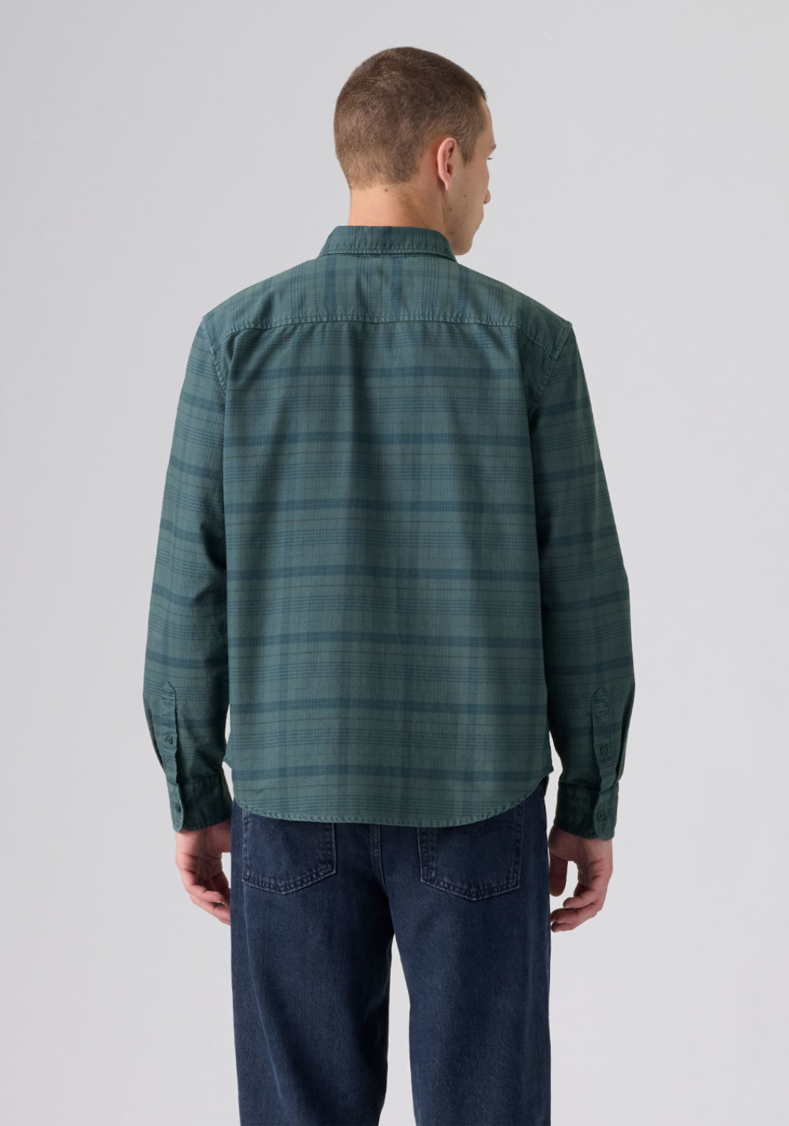 Levis Authentic Check Shirt - Dark Slate/gold 2 Shaws Department Stores