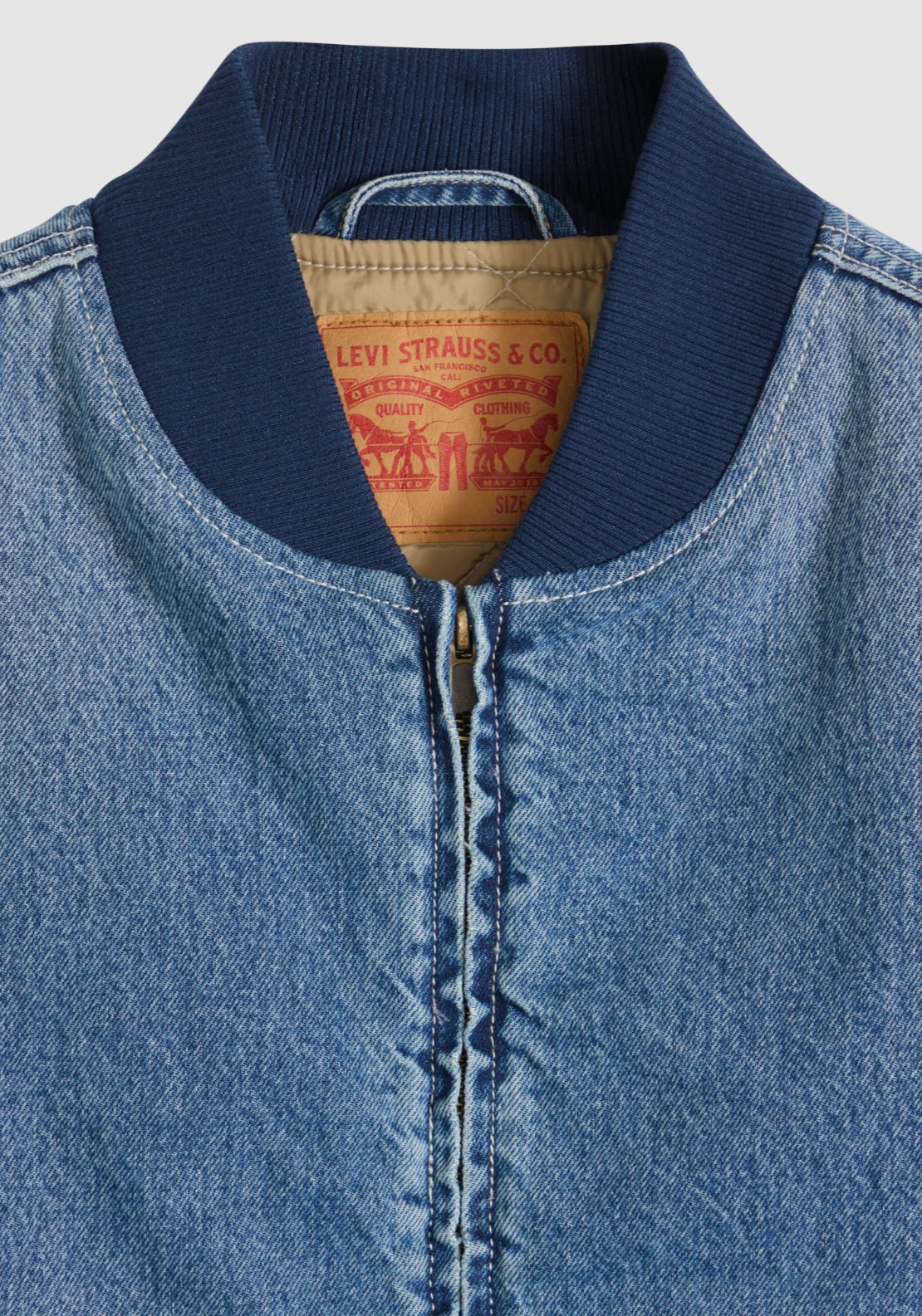 Levis 100% Cotton Sansome Vest - Med Indigo 5 Shaws Department Stores
