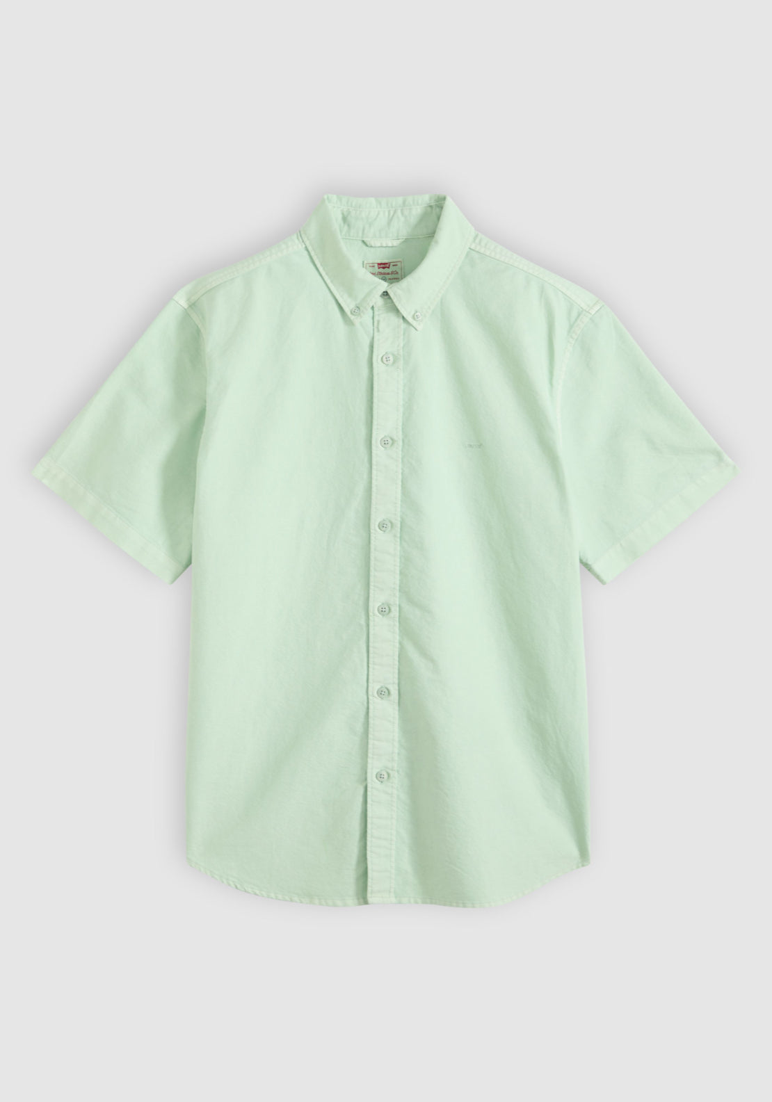 Levis 100% Cotton Short Sleeve Authentic Button-down Shirt - Cameo Green 6 Shaws Department Stores