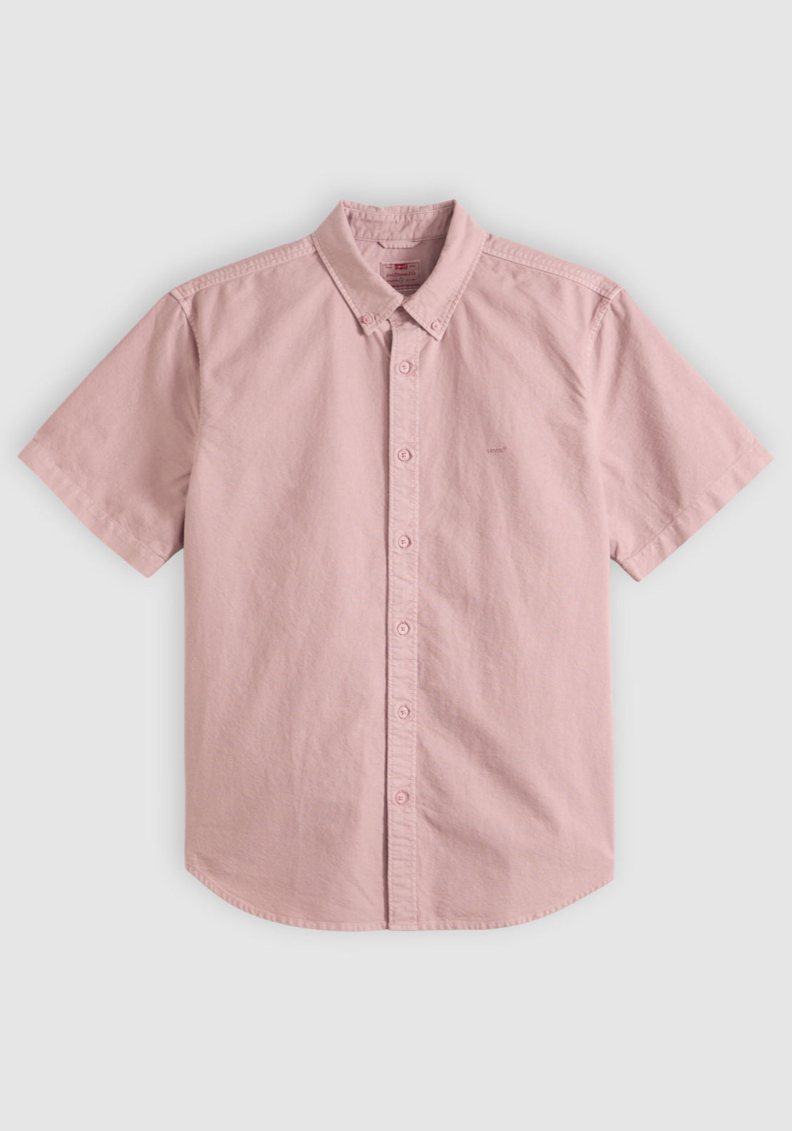 Levis 100% Cotton Short Sleeve Authentic Button-down Shirt - Woodrose 6 Shaws Department Stores