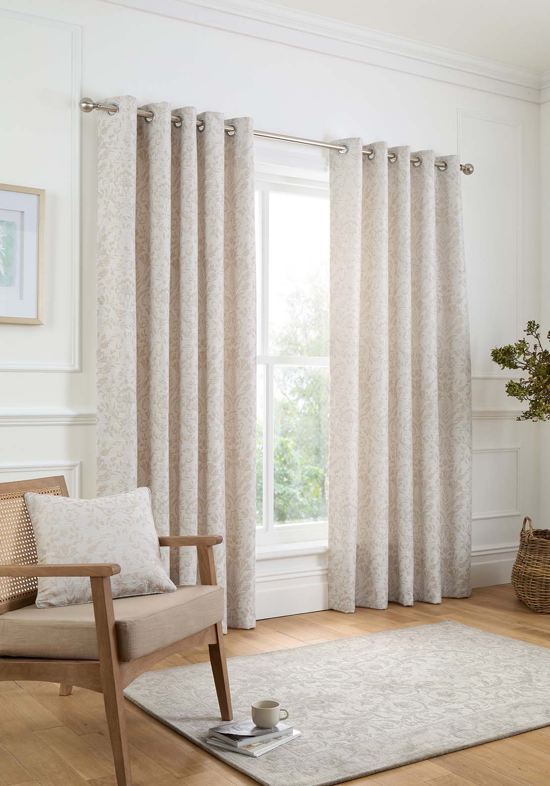 The Home Collection Mabel Thermal Readymade Curtains - Natural 1 Shaws Department Stores