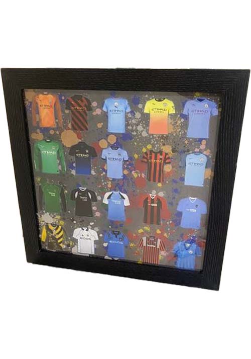 The Home Collection Manchester City Football Framed Picture 40cm x 40cm - Black 1 Shaws Department Stores