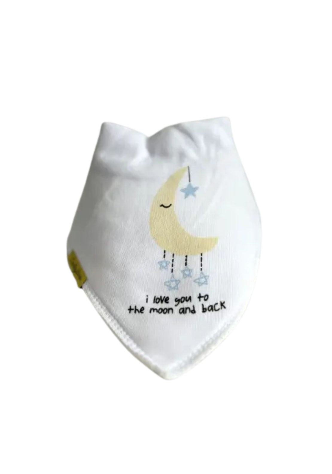 Babyboo Moon & Back Bib Blue - Cream 1 Shaws Department Stores