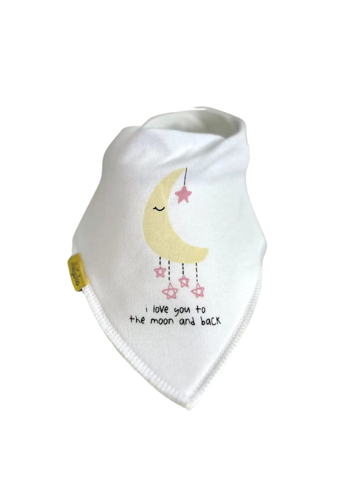 Babyboo Moon & Back Bib Pink - Cream 1 Shaws Department Stores