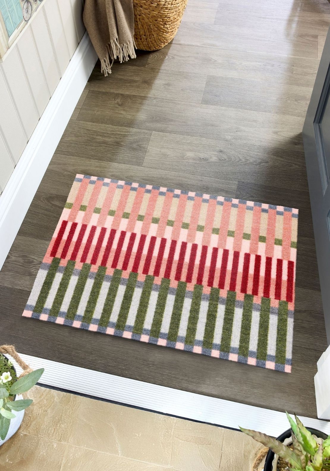 My Mat Colour Block Weave Doormat - Multi 2 Shaws Department Stores