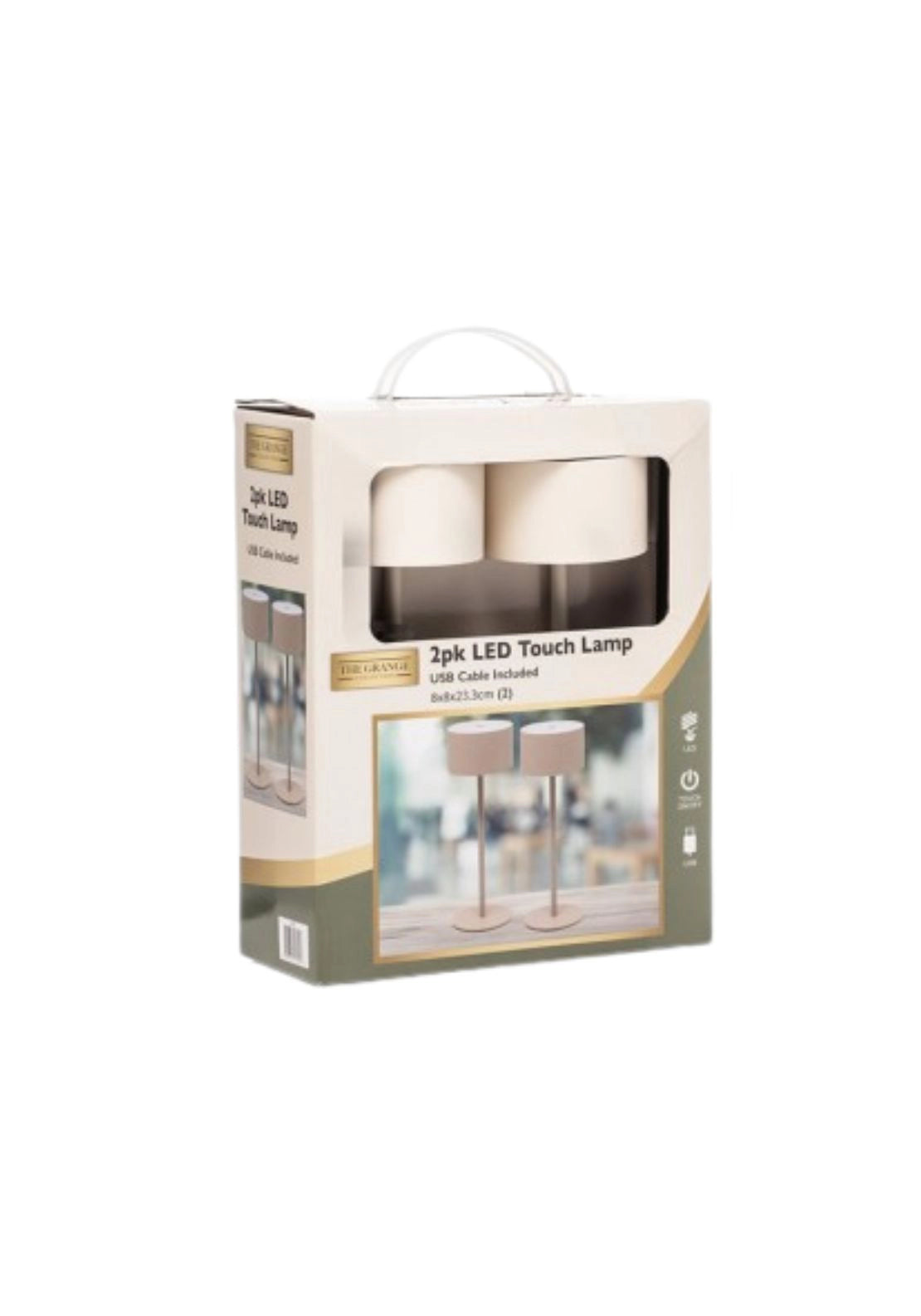 LED Lamp Set Of 2 - 23cm