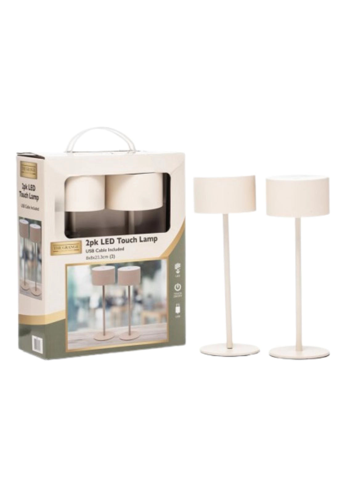 LED Lamp Set Of 2 - 23cm