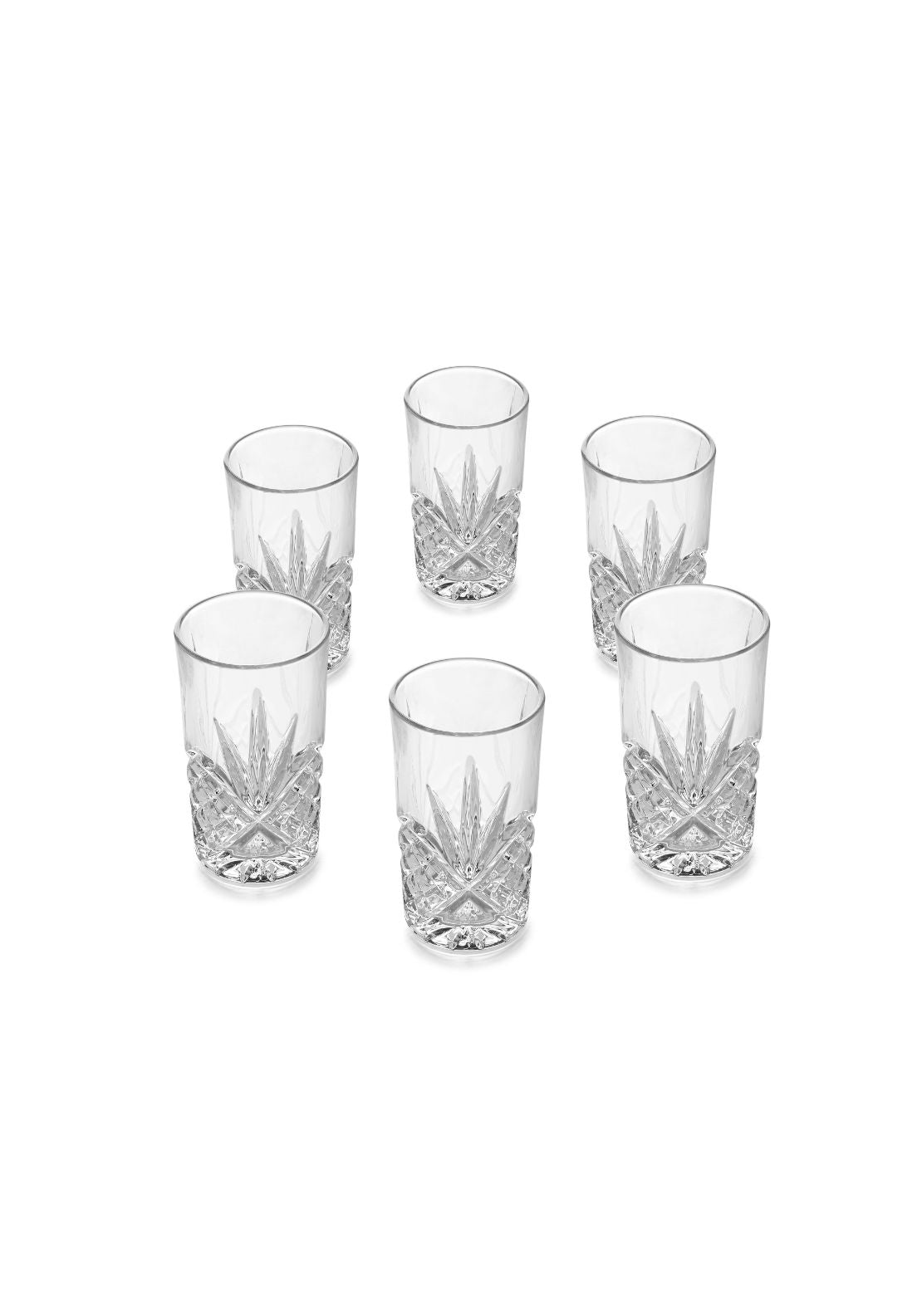 Hi-Ball Glasses Set Of 6 - Clear