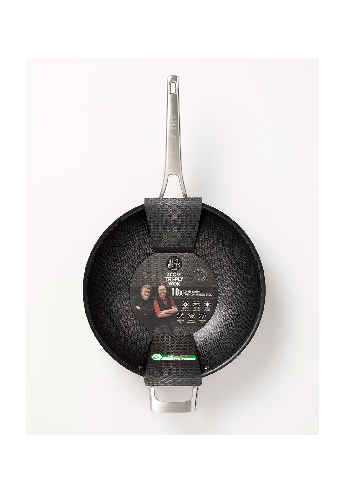 Hairy Bikers Hairy Bikers Hex Guard 30cm Wok Pan 2 Shaws Department Stores