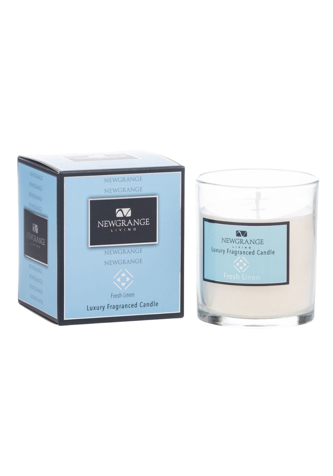 Newgrange Living Luxury Candle Fresh Linen - Cream 1 Shaws Department Stores