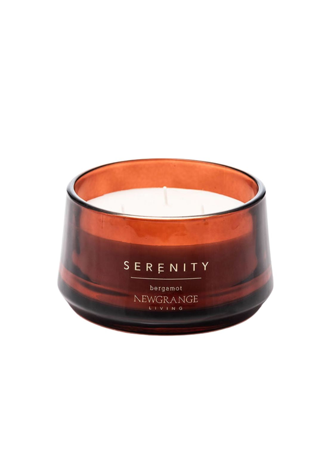 Newgrange Living Luxury 3 Wick Candle Serenity Bergamot - Bergamont 2 Shaws Department Stores