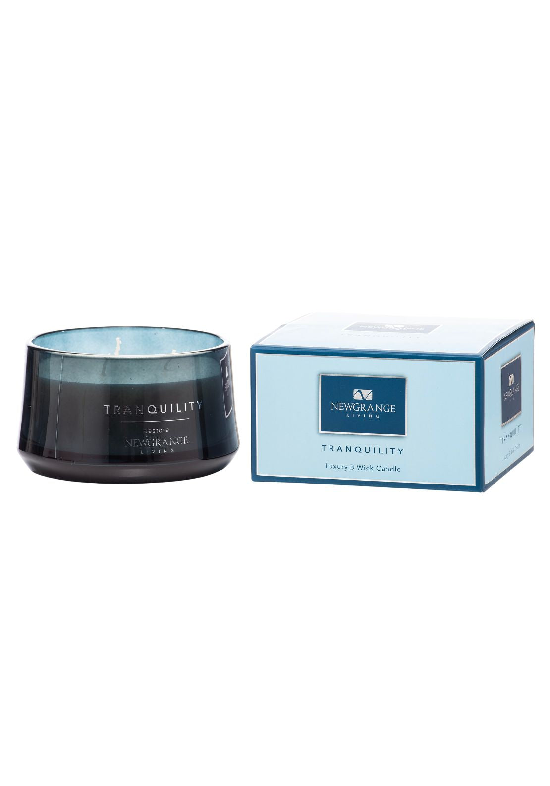 Newgrange Living Luxury 3 Wick Candle Tranquillity Restore - Tranquility Restore 1 Shaws Department Stores