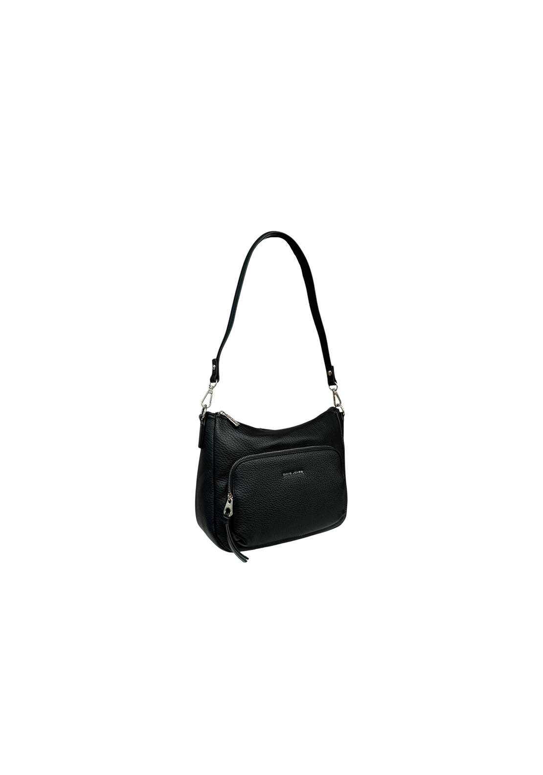 David Jones Double Shoulder Zip Bag - Black 2 Shaws Department Stores