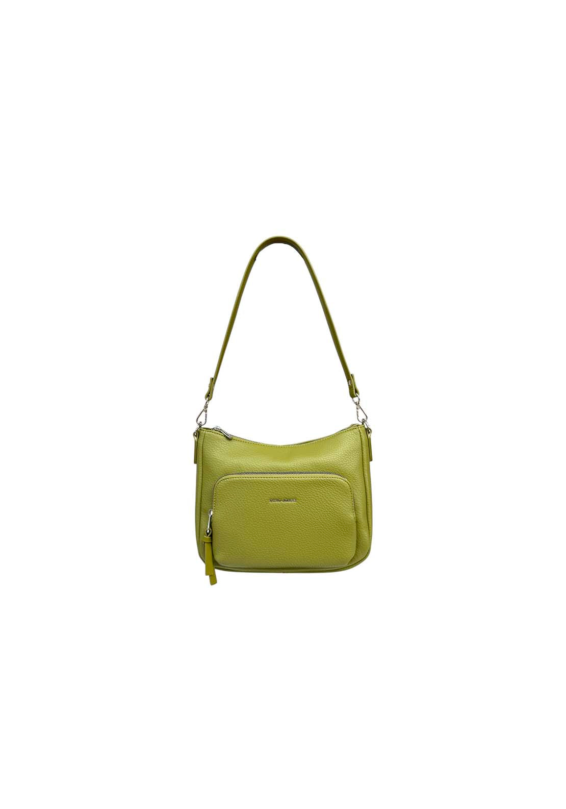 David Jones Double Shoulder Zip Bag - Dk Lime 1 Shaws Department Stores