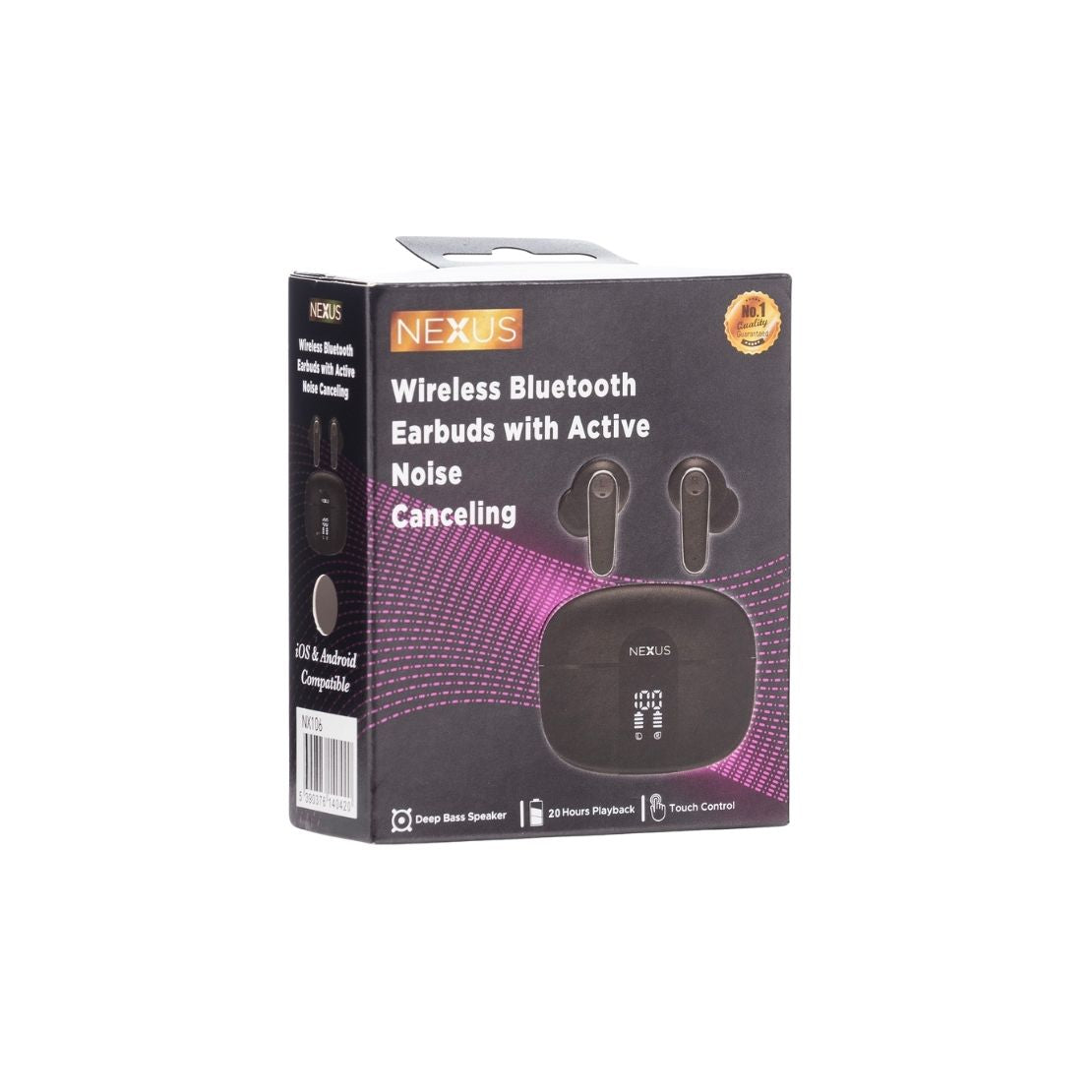 Nexus Wireless Bluetooth Earbud Earphones With ANC Function - Black 2 Shaws Department Stores