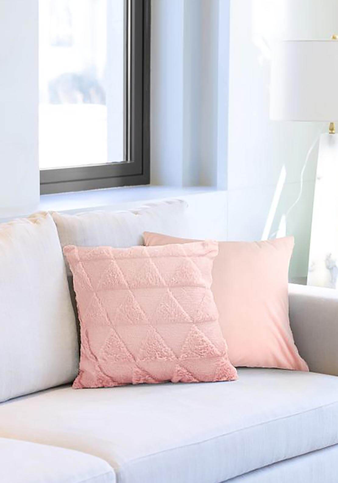 Blush pink cushions best sale