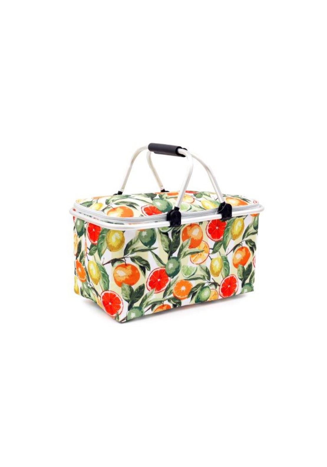 Citrus Design Cooler Picnic Basket - Multi