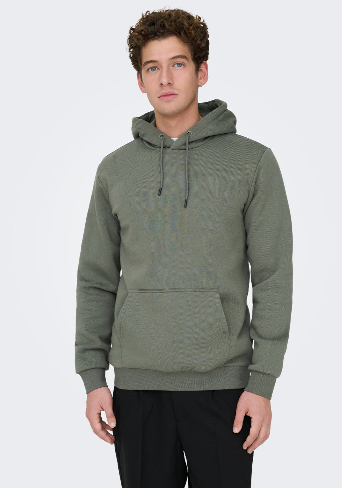 Only & Sons Onsceres Hoodie - Castor Gray 4 Shaws Department Stores