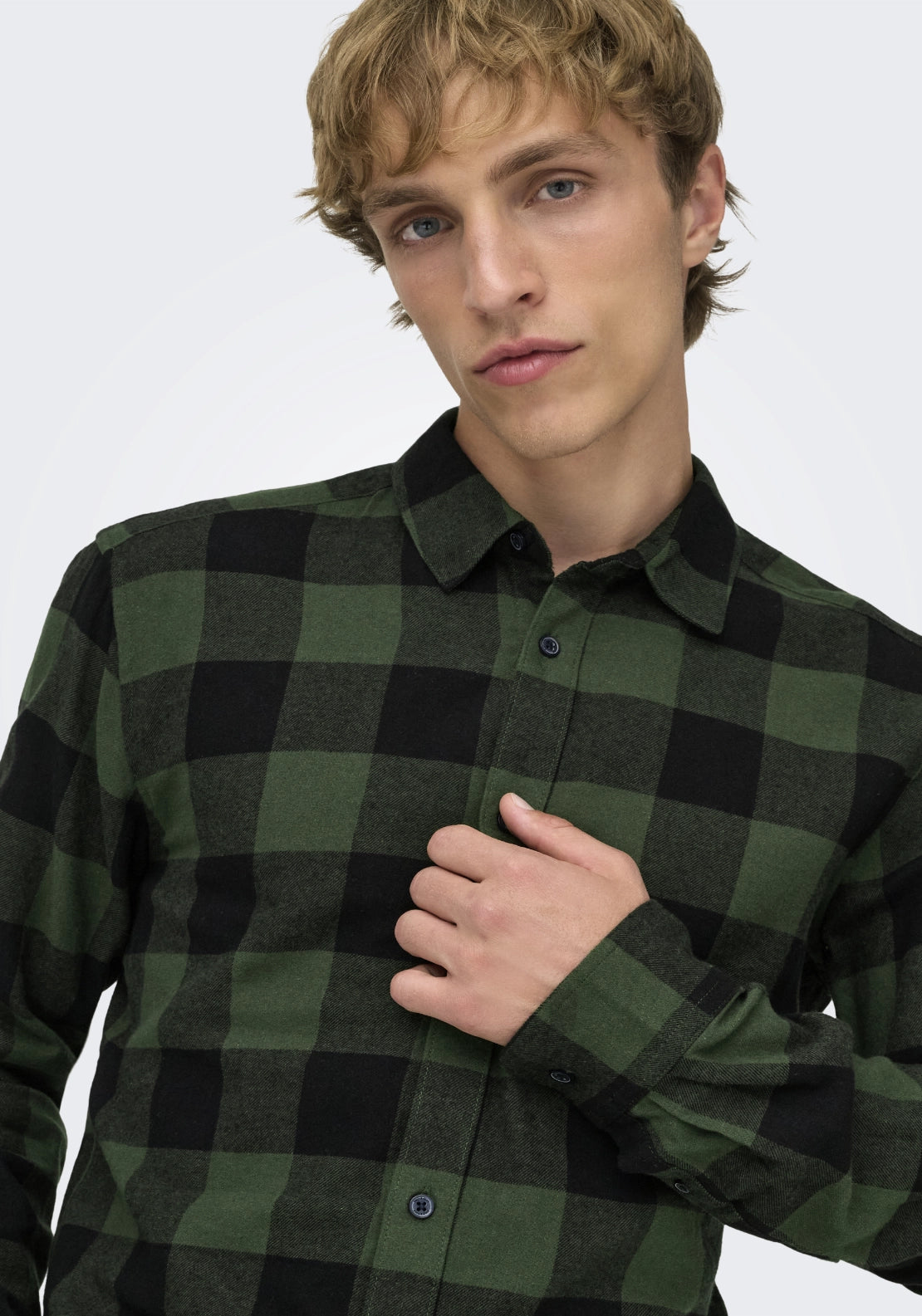 Onsgudmund Check Shirt - Forest Night