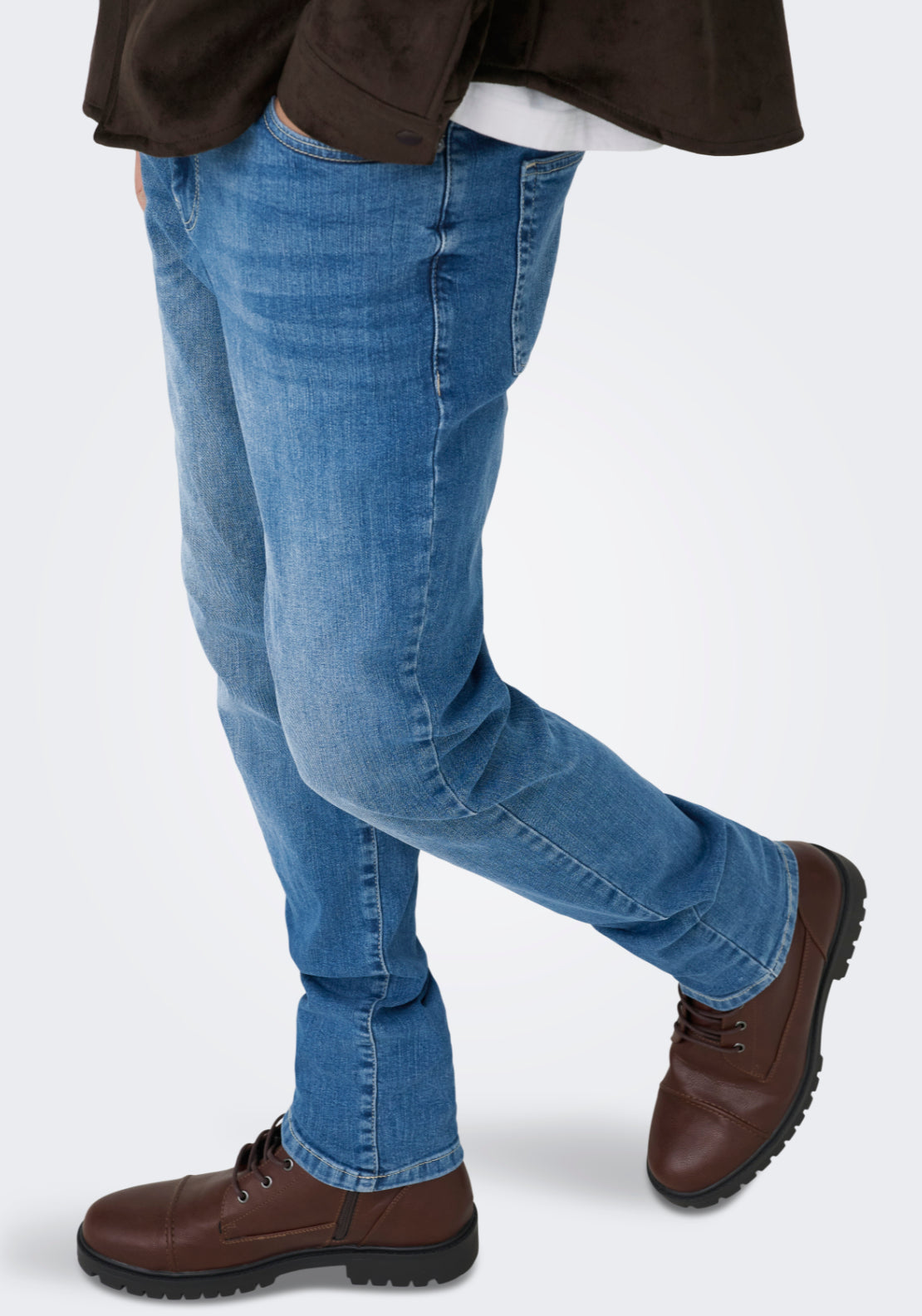 Only & Sons Onsloom Mid Rise Slim Fit Jeans - Blue 3 Shaws Department Stores