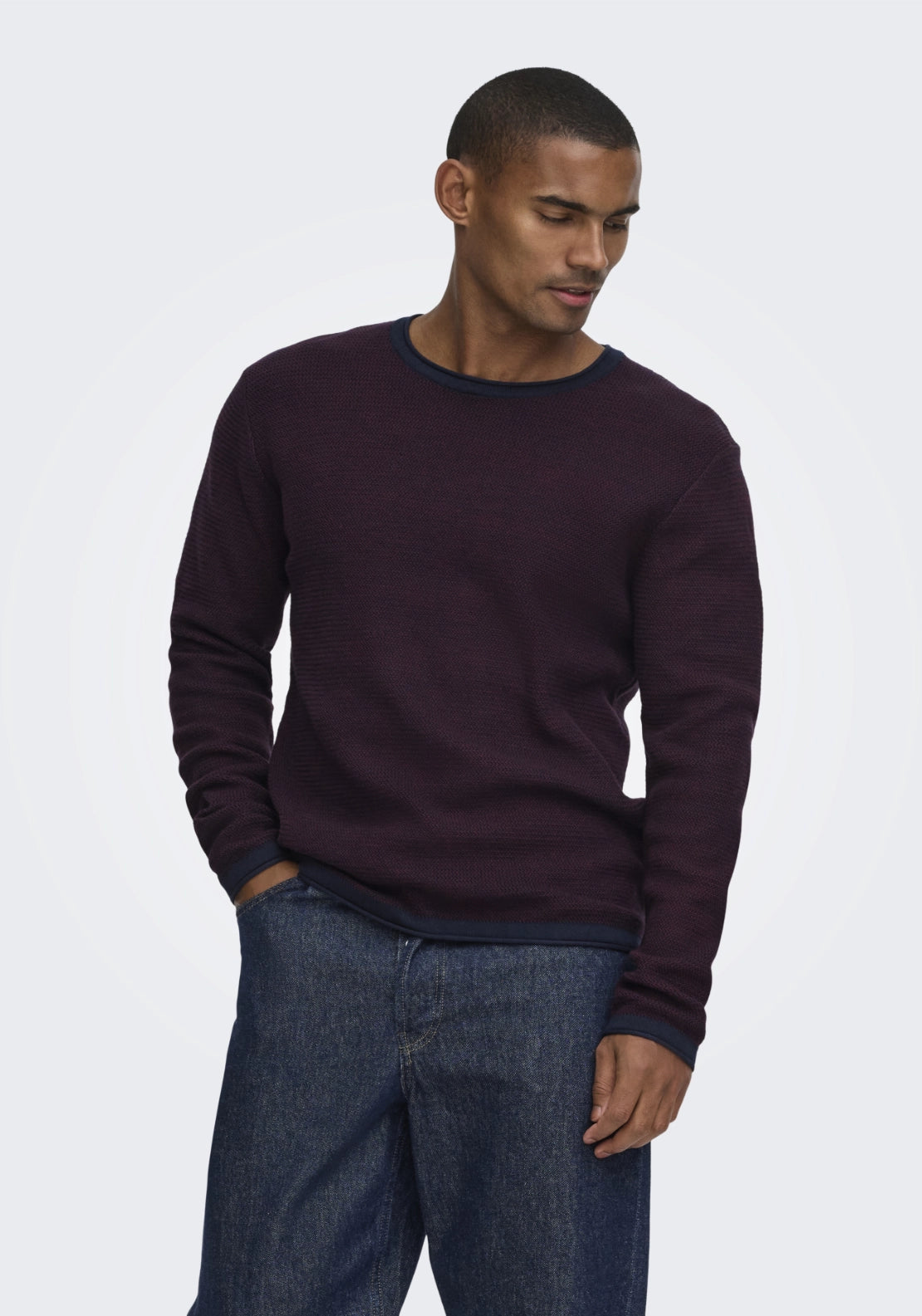 Onseric Crew Neck Knit - Dark Sapphire