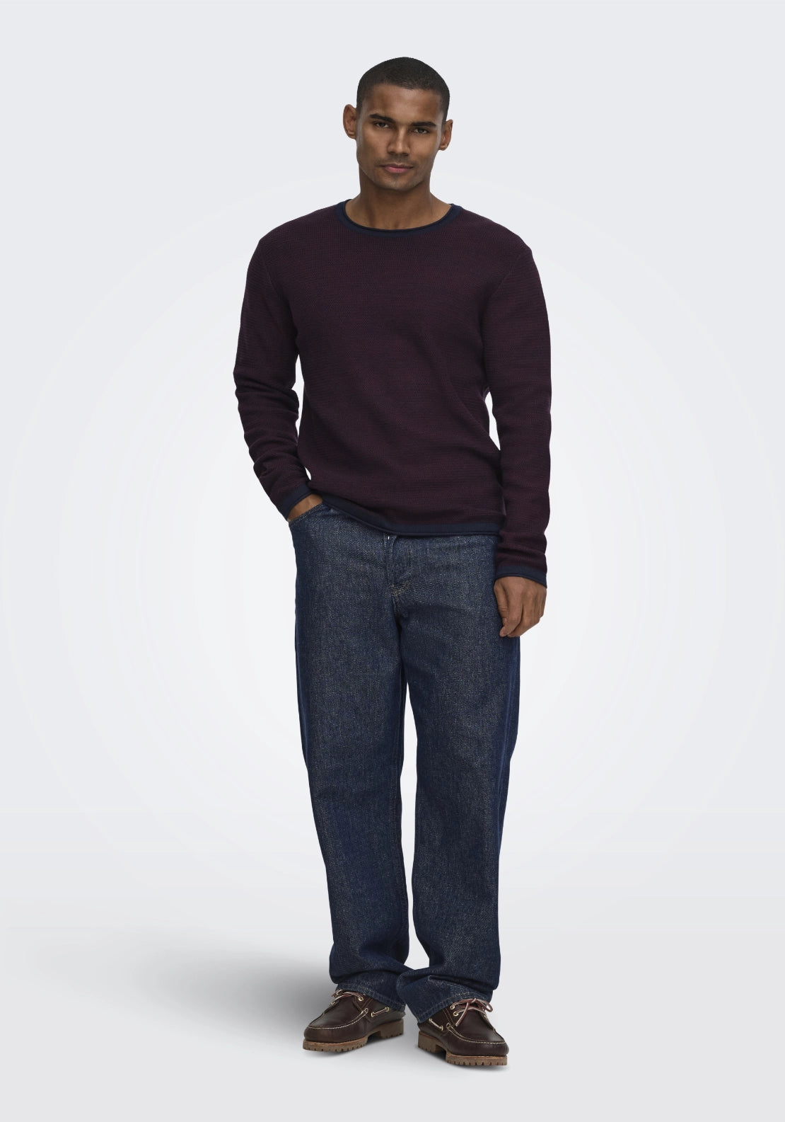 Onseric Crew Neck Knit - Dark Sapphire