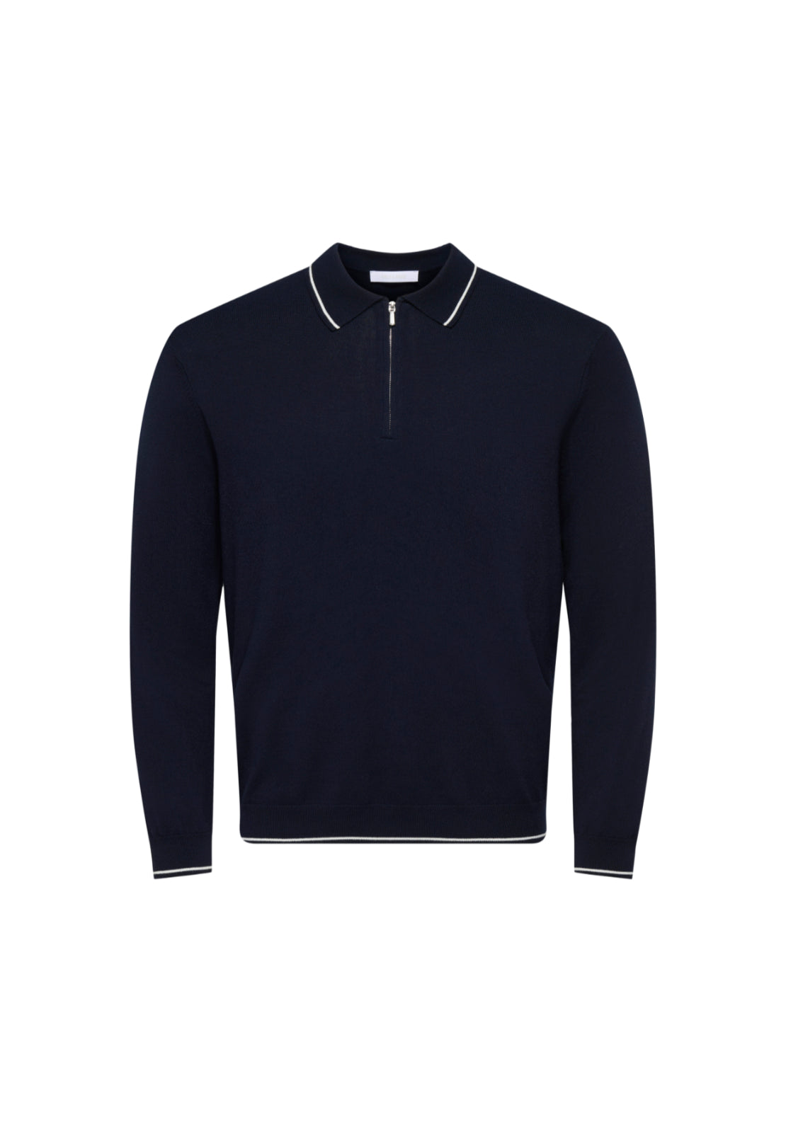 Only & Sons Wyler 1/4 Zip Polo - Blue 2 Shaws Department Stores