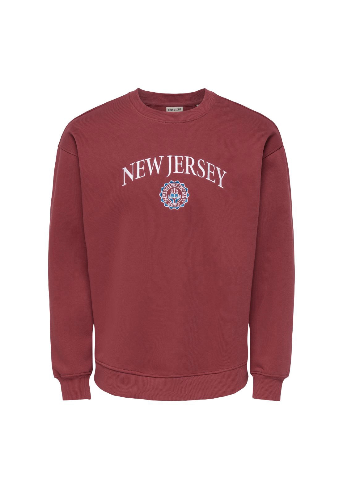 Connor Crew Neck Sweat - Burnt Russet