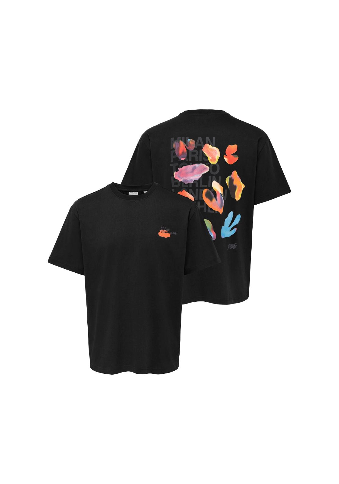Bloom Relaxed Tee - Black