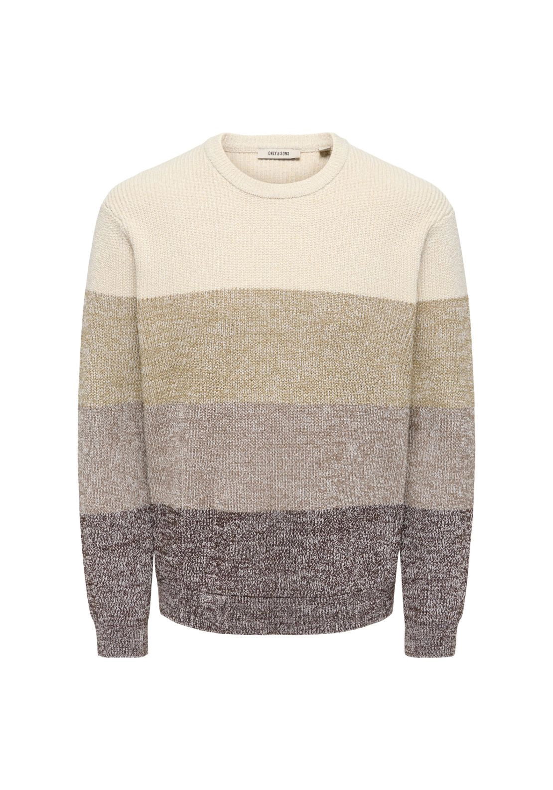 Luca Crew Neck Knit - Coffee Bean