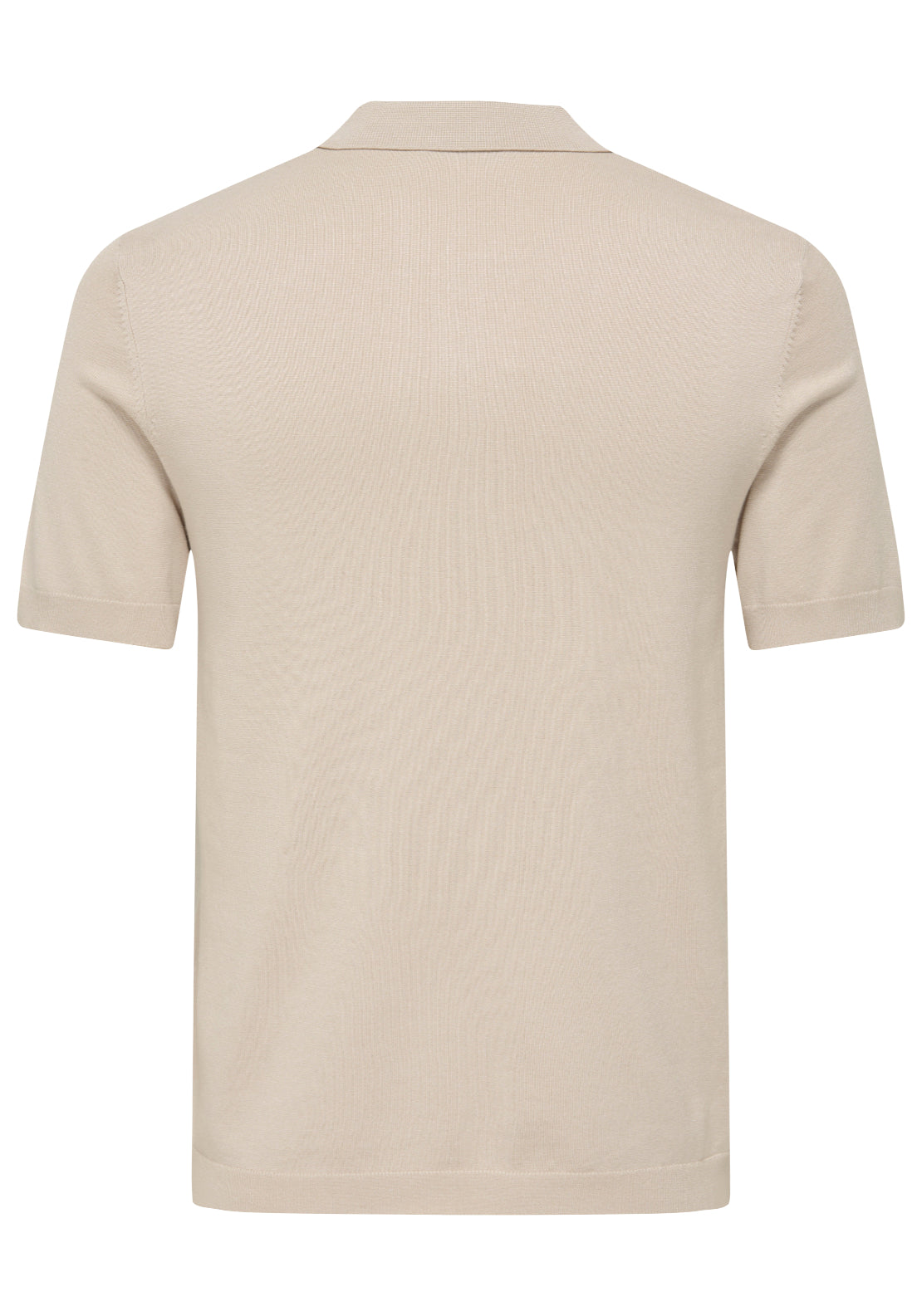 Only & Sons Onswyler Short Sleeve Knit Polo Shirt - Silver Lining 7 Shaws Department Stores