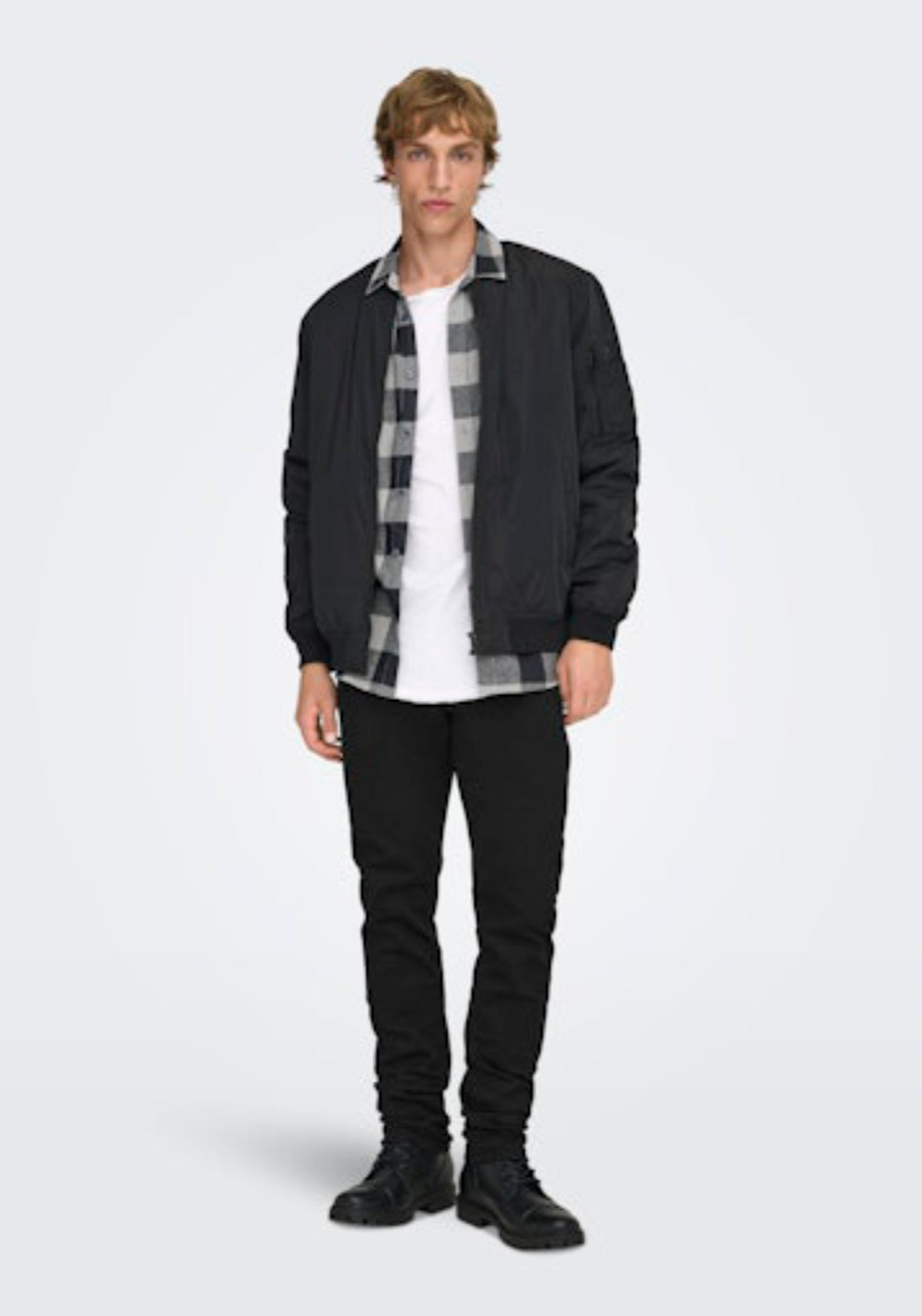 Only & Sons Onsloom Low Rise Slim Fit Jeans - Black Denim 6 Shaws Department Stores