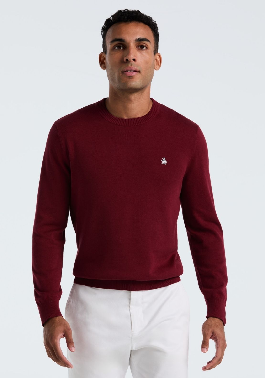 Original Brushed Fleece Sweatshirt with Pete Logo - Cabernet