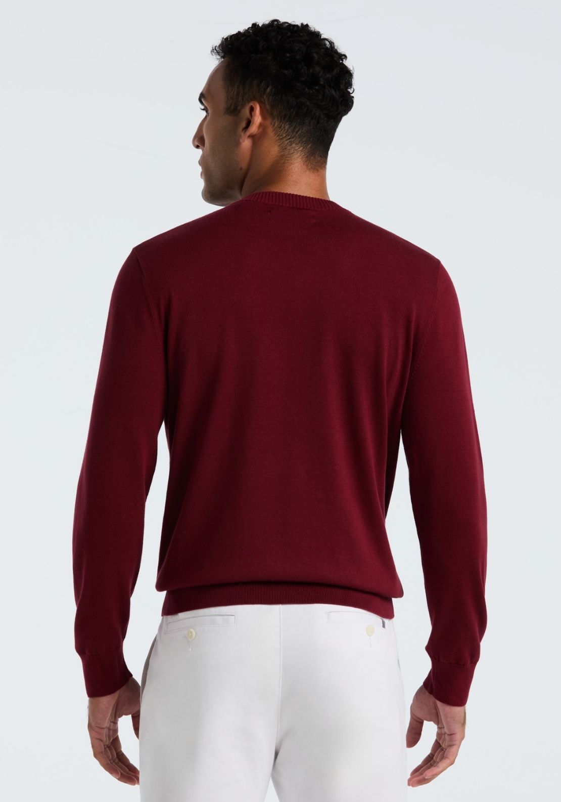 Original Brushed Fleece Sweatshirt with Pete Logo - Cabernet