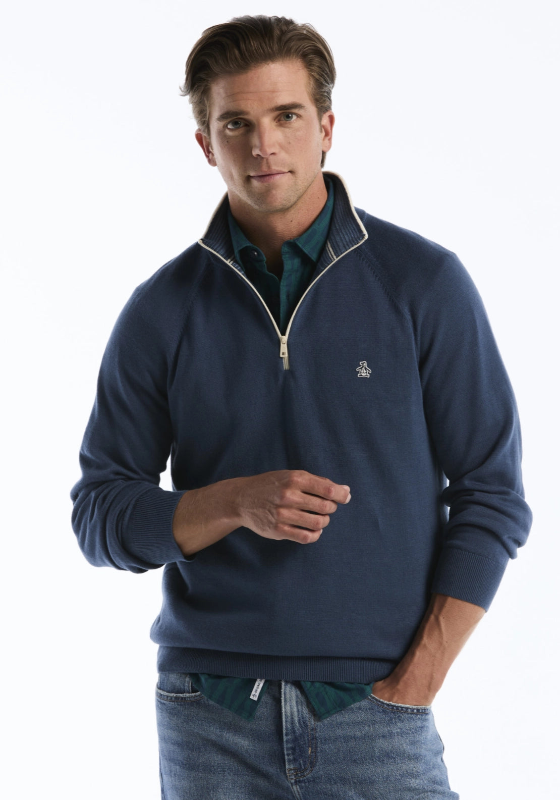 1/4 Zip Sweatshirt - Sargasso Sea