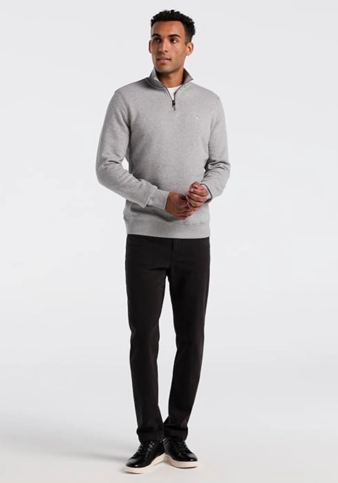 1/4 Zip Sweatshirt - Rain Heather