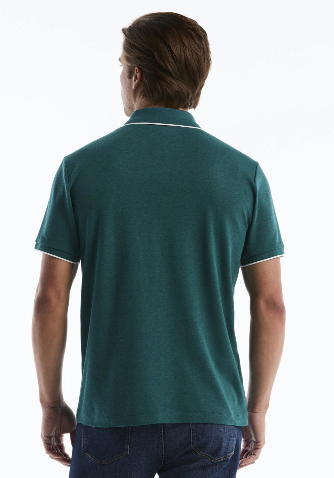 Short Sleeve Polo Shirt - Fall Storm Heather
