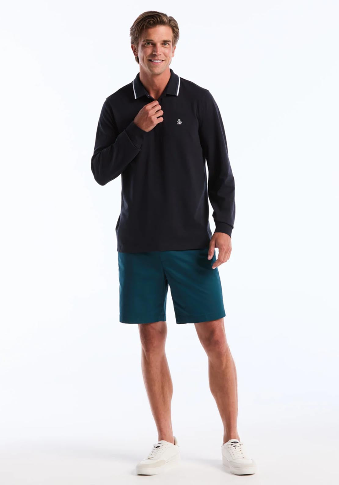 Penguin Original Tipped Pique Polo - Dark Sapphire 5 Shaws Department Stores