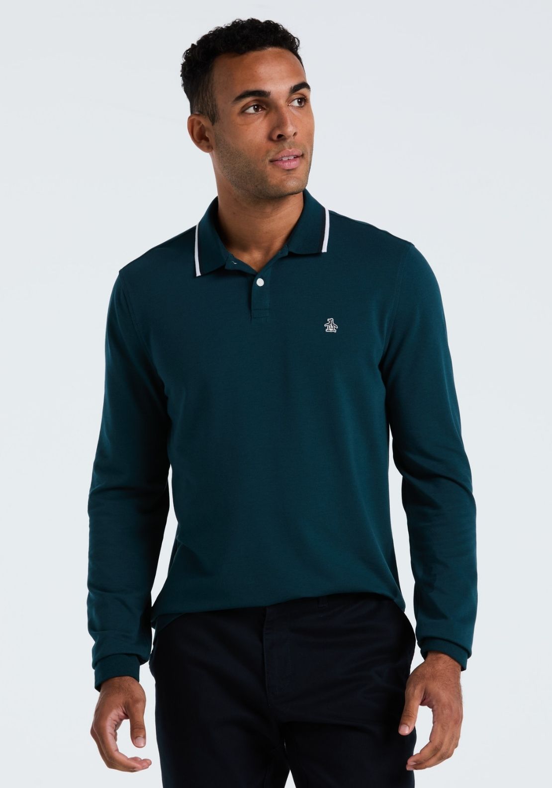 Original Tipped Pique Polo - Reflecting Pond