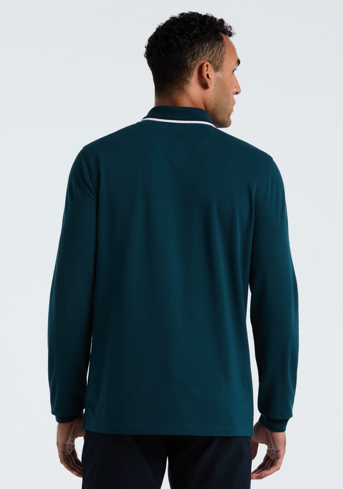 Original Tipped Pique Polo - Reflecting Pond
