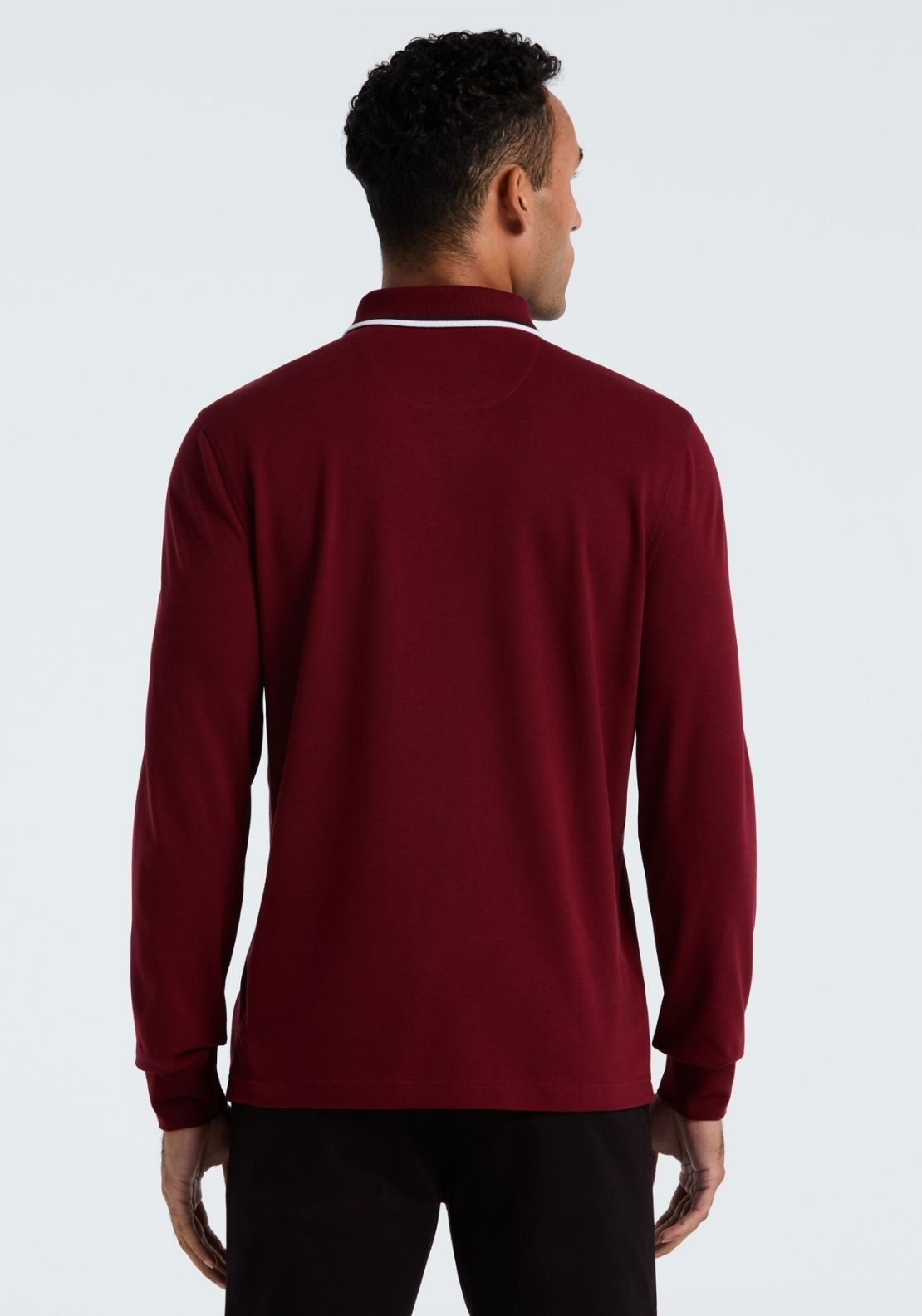 Original Tipped Pique Polo - Cabernet