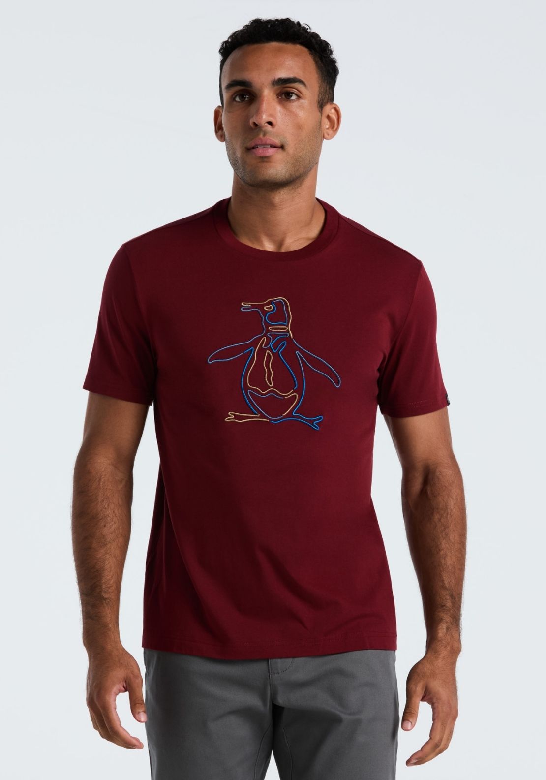 Original Slim Fit Outline Pete Graphic Tee - Cabernet
