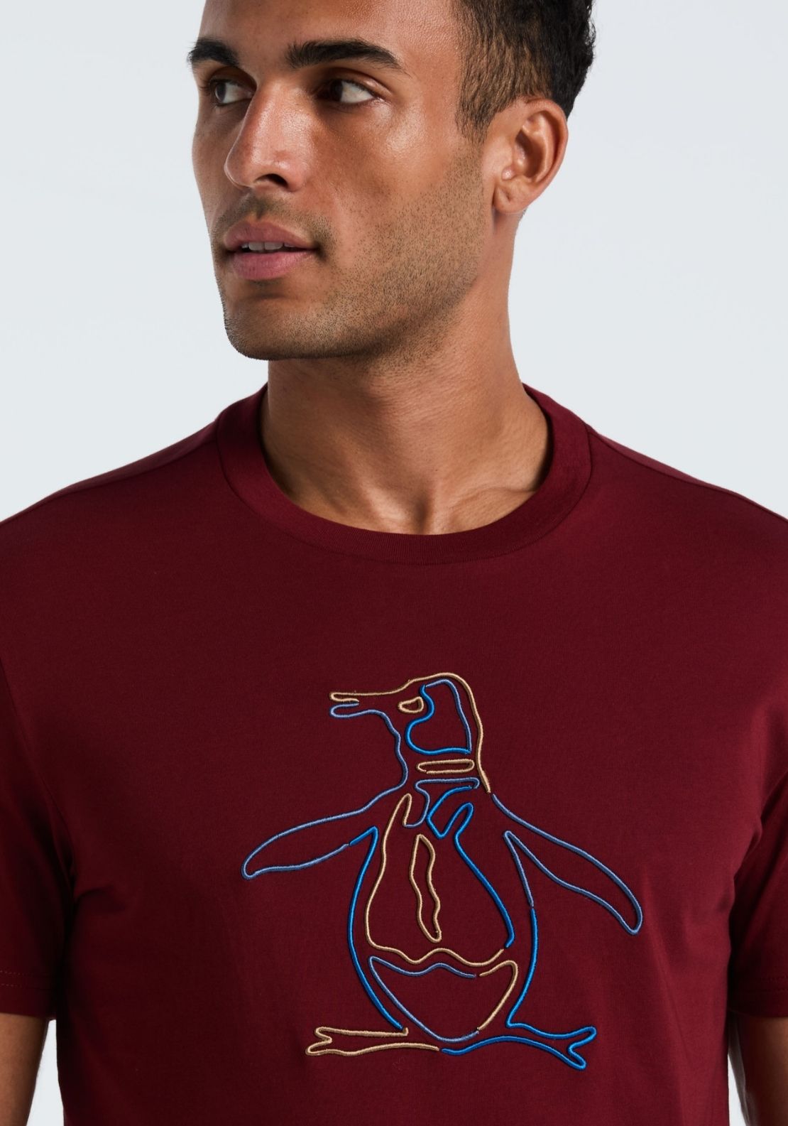 Original Slim Fit Outline Pete Graphic Tee - Cabernet