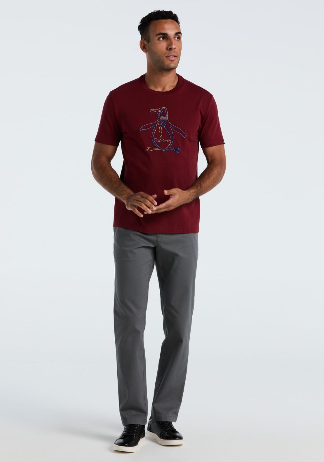 Original Slim Fit Outline Pete Graphic Tee - Cabernet