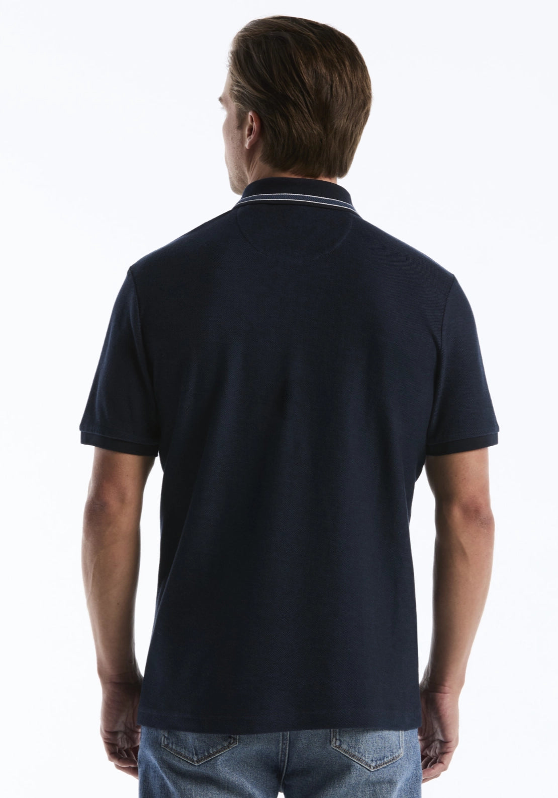 Short Sleeve Polo Shirt - Dark Sapphire